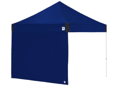 Perete lateral pavilion gradina, albastru, 3x3